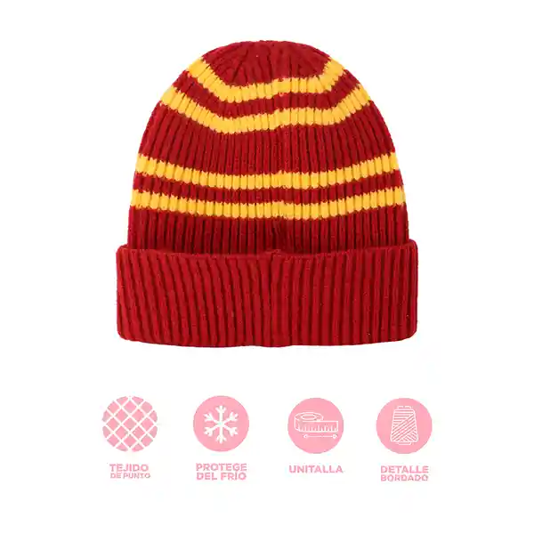 Gorro Tejido Serie Harry Potter Gryffindor Miniso