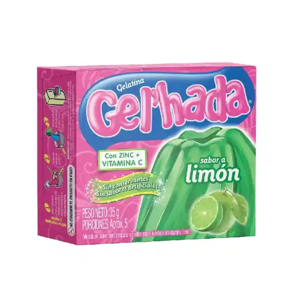 Gel'hada Gelatina Limón