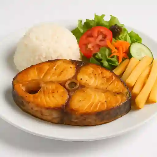 Rodaja de Bagre con Arroz