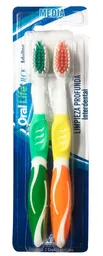 Oral Life Cepillo Dental Adulto Teck Medio