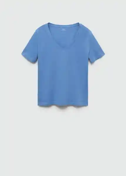 Camiseta Chalapi Azul Talla M Mujer Mango