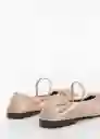 Zapatos Andrea Beige Talla 38 Mujer Mango