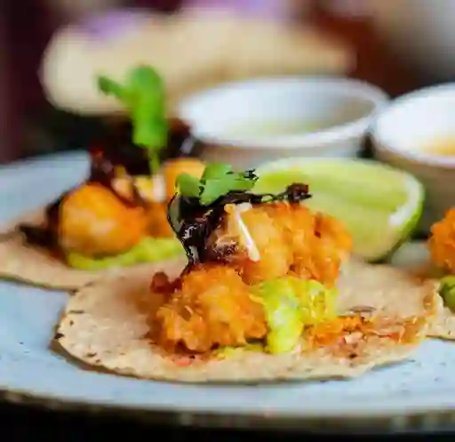 Tacos pechuga de pollo crispy