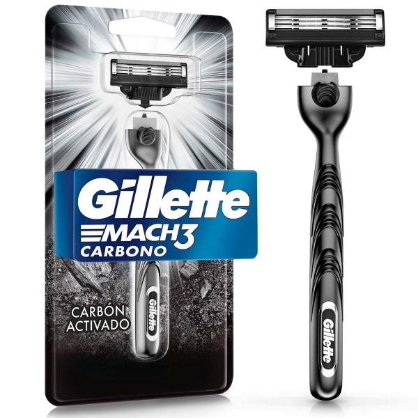 Gillette Cuchilla de Afeitar Mach 3 Carbono Hombre