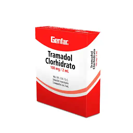 Genfar Tramadol Clorhidrato Solución Inyectable (100 mg)