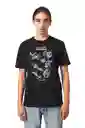 Diesel Camiseta Para Hombre T-Just-B53 Negro Talla XL