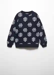 Buzo Sudadera Tai Navy Talla 08 Niñas Mango