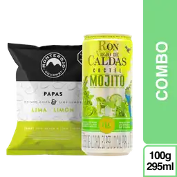 Combo Monterojo Papa Lima Limón + Ron Viejo de Caldas Coctel