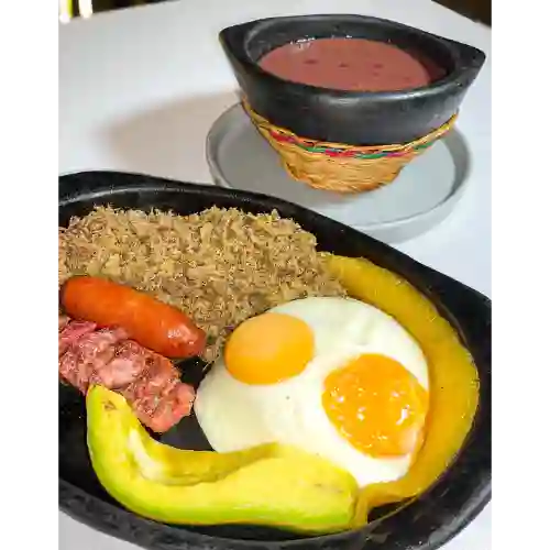Bandeja Paisa Grande + Coca Cola 250 ml