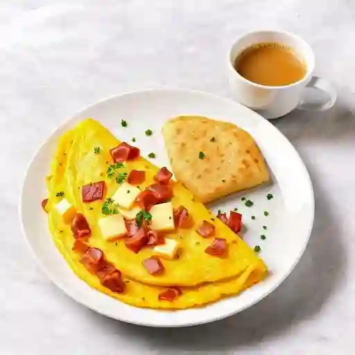 Omelette Jamon y Queso