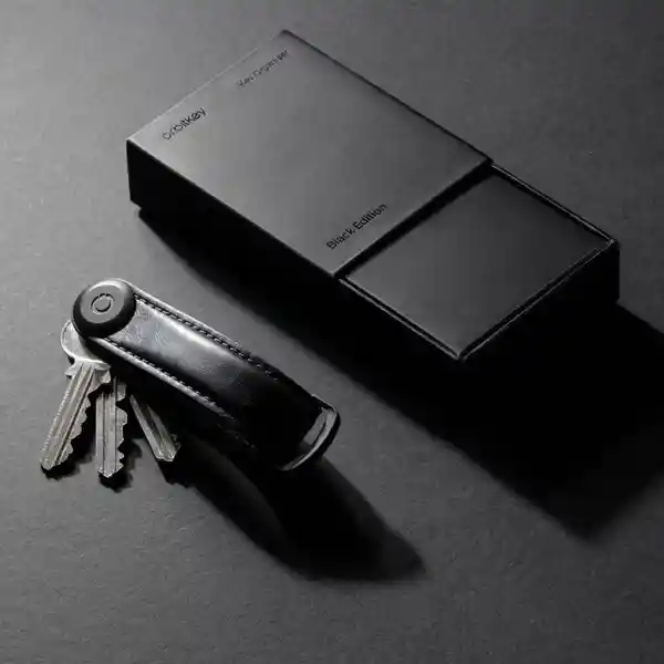 Orbitkey Llavero Cuero Negro