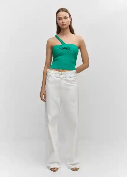 Top Juanito Verde Talla 24 Mujer Mango