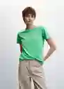 Camiseta Psgrue Verde Talla 27 Mujer Mango