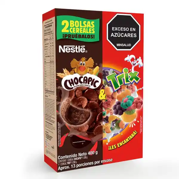 Nestle Chocapic &Trix Pack Cereal 