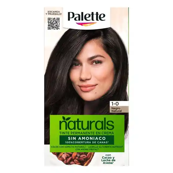 Palette Tinte Cabello Permanente Crema Natural 1-0