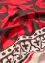 Pañuelo Jessa Rojo Talla 99 Mujer Mango