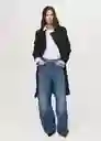 Abrigo Trench Polana Negro Talla M Mujer Mango