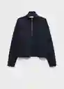 Buzo Sudadera Picol Navy Talla M Mujer Mango