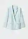 Blazer Americana Tempito Menta Talla 27 Mujer Mango