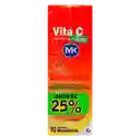 Vita C Mk + Zinc Vitaminas en Tableta Efervescente Sabor a Mandarina