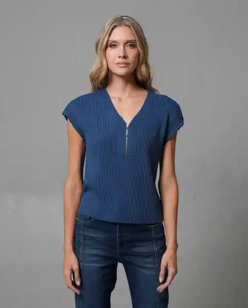 Camisa Mujer Azul Talla L 213G015_AZU194035 Rifle