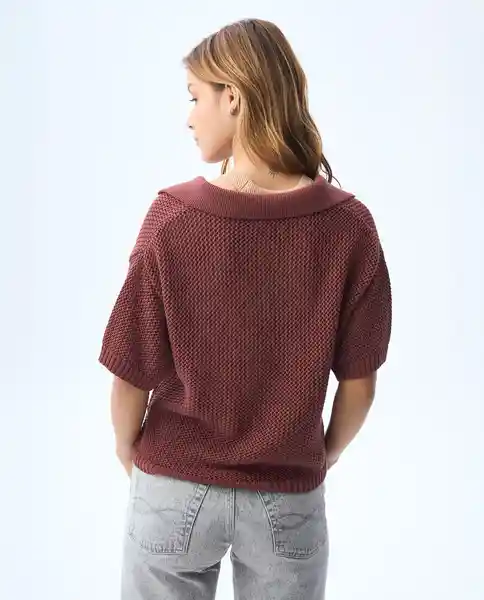 Camiseta Mujer Café Talla XL 601G010_CAF191430 Americanino