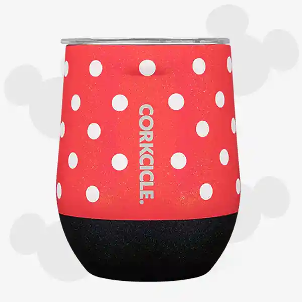 Corkcicle Vaso Stemless Minnie Puntos Rojos 12 Oz