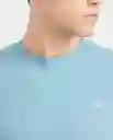 Camiseta Basic Colors Masculino Azul Gélido Oscuro L Chevignon