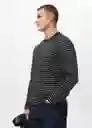 Camiseta Marinier Negro Talla L Hombre Mango