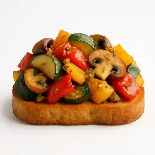 Tostada Vegetales Al Ajillo