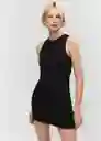 Vestido Tundra Negro Talla L Mujer Mango