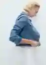 Chaqueta Cazadora Newvicky Tejano Medio Talla M Mujer Mango