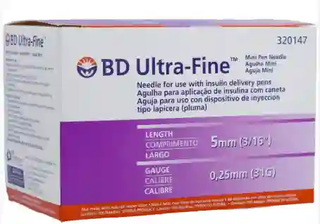 Bd Ultra-Fine Mini Aguja para Insulina 