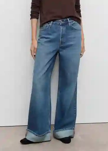 Jean Carlota Tejano Medio Talla 38 Mujer Mango