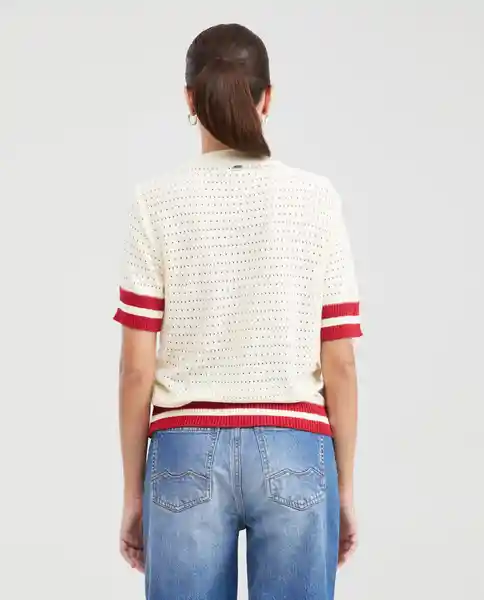 Camiseta Refined Femenino Crudo Porcelana Claro M Chevignon