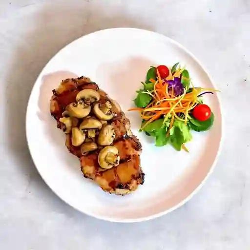 Lomo En Champinones Teriyaki