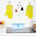 Contenedor Alimentos de Vidrio Resistente al Calor Azul Miniso