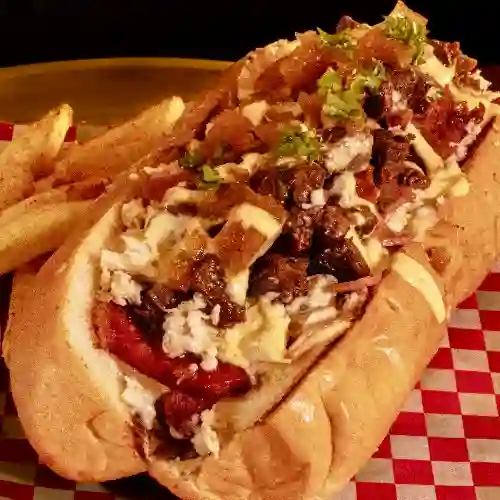 Perro Gironés + Papitas