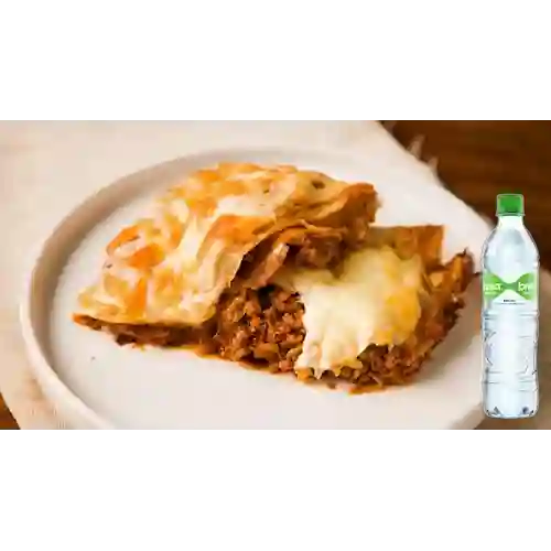 Combo Crepe Boloñesa y Queso + Brisa Con Gas 600ML