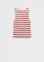 Top Nati Rojo Talla S Mujer Mango