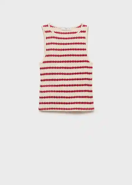 Top Nati Rojo Talla S Mujer Mango