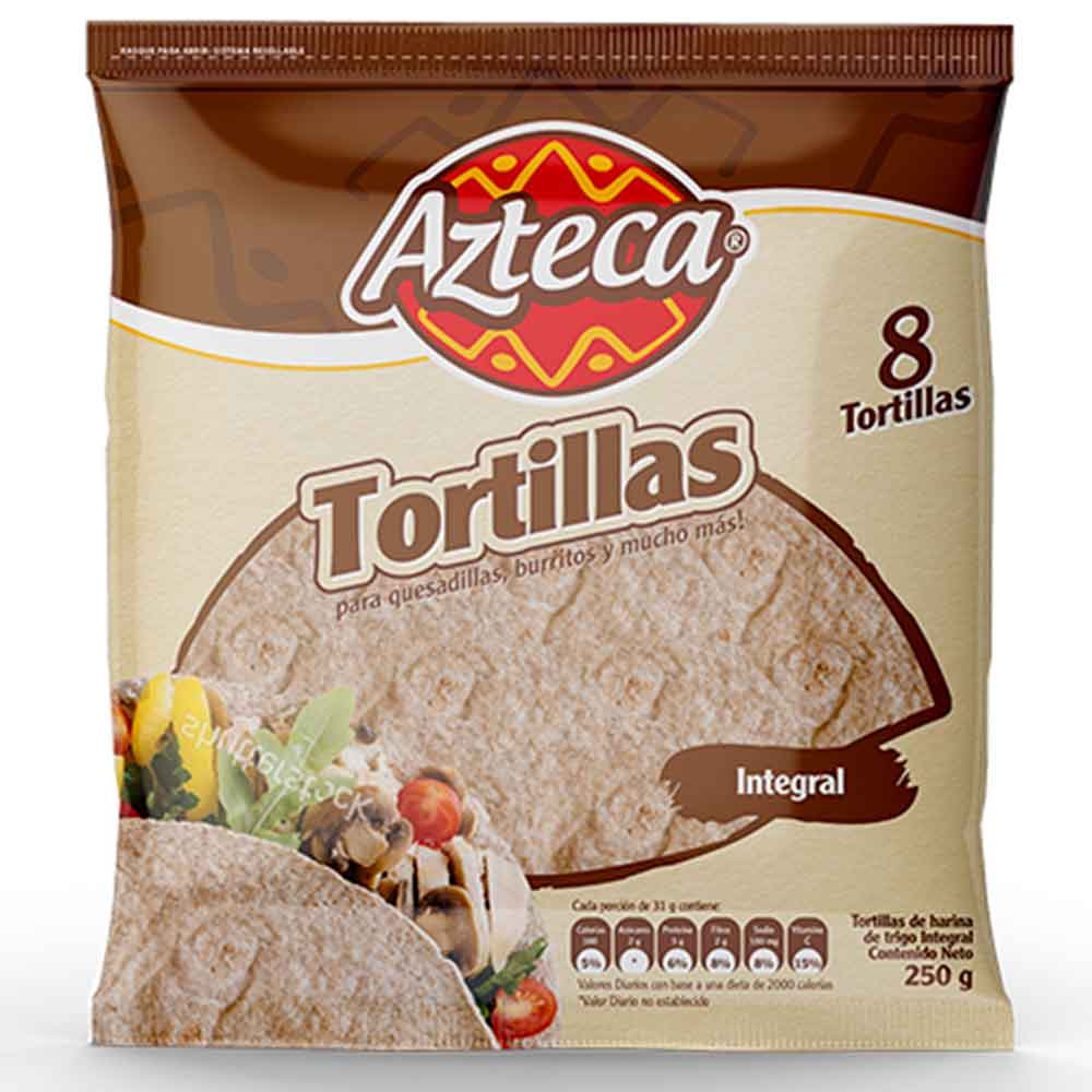 Azteca Tortillas Harina Integral 250g