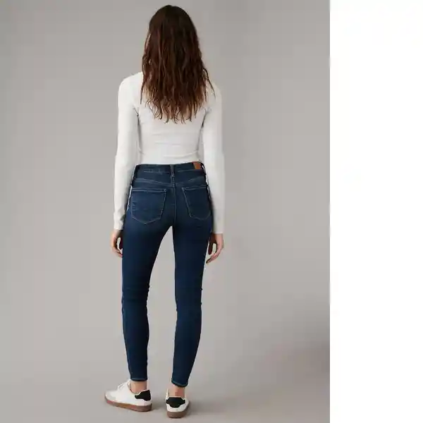 Jean Jegging Crop Mujer Azul Talla: 8 American Eagle