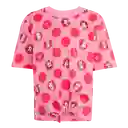 Adidas Set Conjunto Camiseta Lifestyle Mujer Rosado Talla 4T