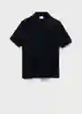 Camiseta Polo Rea Navy Talla L Hombre Mango