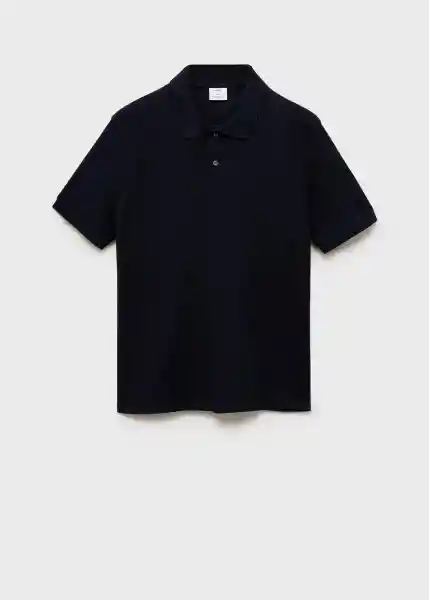 Camiseta Polo Rea Navy Talla L Hombre Mango