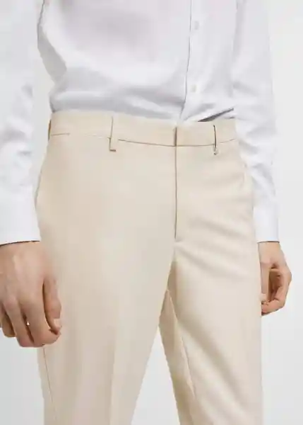 Pantalón Paris Crudo Talla 40 Hombre Mango