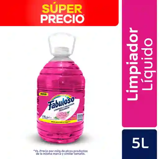 Limpia Pisos Fabuloso Antibacterial Violeta 5L