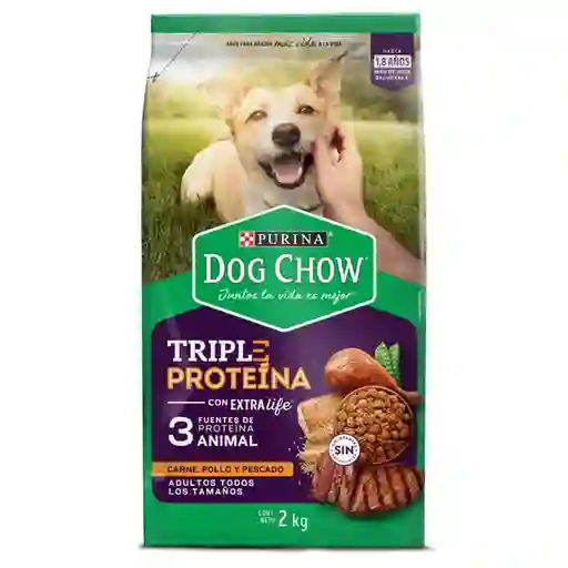 Dog Chow Alimento Para Perro Triple Proteína Adultos