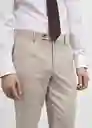 Pantalón Milan Beige Talla 36 Hombre Mango